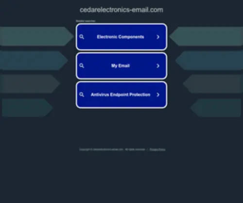 Cedarelectronics-Email.com(Cedarelectronics Email) Screenshot