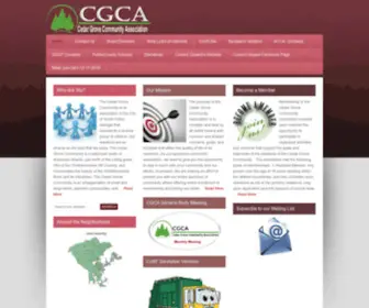 Cedargrovecommunity.org(Cedar Grove Community Association) Screenshot