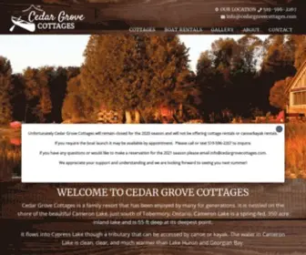 Cedargrovecottages.com(Cedar Grove Cottages) Screenshot