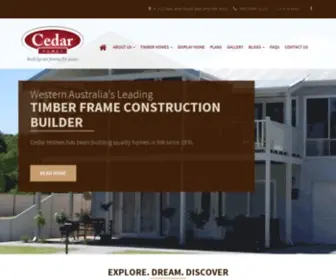 Cedarhomes.com.au(Timber Framed Homes in Perth) Screenshot