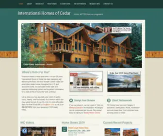 Cedarleader.com(International Homes of Cedar) Screenshot