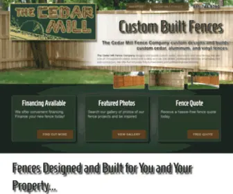 Cedarmillfencecompany.com(The Cedar Mill Fence Company) Screenshot