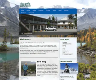 Cedarmotel.ca(Radium Hot Springs) Screenshot