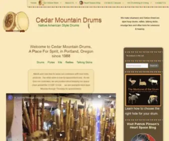 Cedarmountaindrums.com(Native American Style Drums) Screenshot