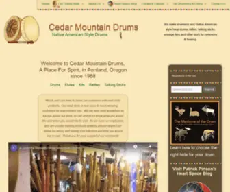 Cedarmtndrums.com(Native American Style Drums) Screenshot