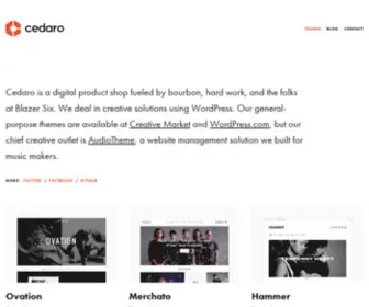 Cedaro.com(WordPress Themes by Cedaro) Screenshot