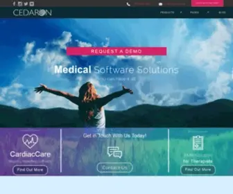 Cedaron.com(Healthcare Software for Registries) Screenshot