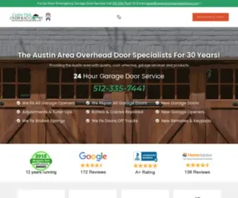 Cedarparkgaragedoors.com(Cedar Park Overhead Doors Serving Austin & Surrounding Areas) Screenshot