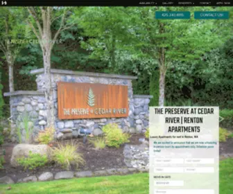 Cedarriverapts.com(The Landing) Screenshot