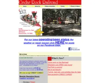 Cedarrockrailroad.com(Cedar Rock Railroad) Screenshot