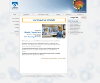 Cedarruneyecenter.com(Our focus) Screenshot