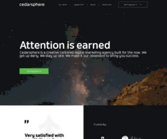 Cedarsphere.com(Creative & Digital Marketing Agency) Screenshot