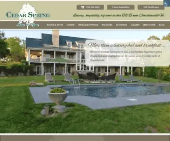 Cedarspringinn.com(Cedar Spring Inn & Spa) Screenshot