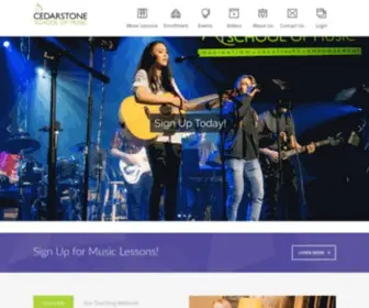 Cedarstonemusic.com(Cedarstone School of Music) Screenshot