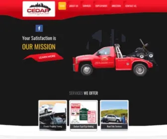 Cedartowing.com(Cedar Towing & Auction Inc) Screenshot