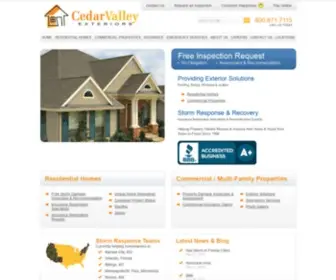 Cedarvalleyexteriors.com(Cedar Valley Exteriors) Screenshot