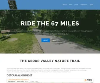 Cedarvalleynaturetrail.com(Cedar Valley Nature Trail) Screenshot