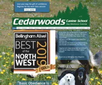 Cedarwoods-K9.com(Cedarwoods Canine School dog training and obedience) Screenshot
