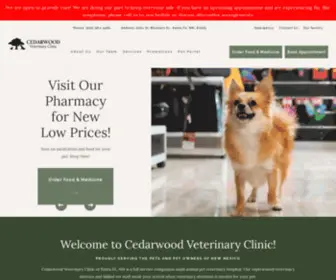 Cedarwoodvetclinic.com(Animal Hospital in Santa Fe) Screenshot
