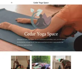 Cedaryogaspace.com(Cedar Yoga Space) Screenshot