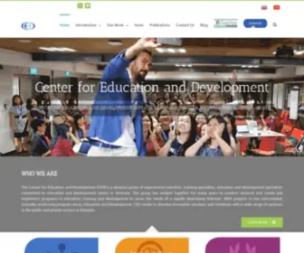 Ced.edu.vn(SUPPORTING EDUCATION AND DEVELOPMENT INITIATIVES FOR A STRONGER VIETNAM AND A BETTER WORLD) Screenshot