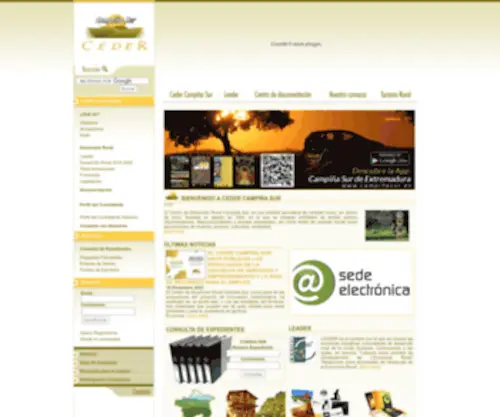 Cedercampisur.com(CEDER) Screenshot