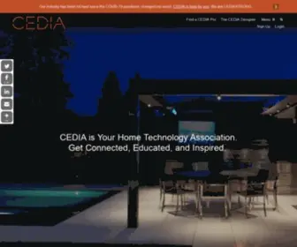 Cedia.net(The Association for Smart Home Professionals) Screenshot