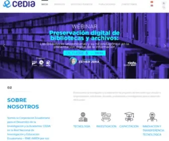Cedia.org.ec(Investigación) Screenshot