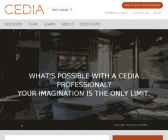 Cedia.org(Global Association for the Home Technology Industry) Screenshot