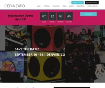 Cediaexpo.com(CEDIA Expo) Screenshot