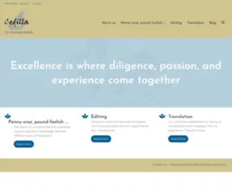 Cedilla.nl(Excellence is where diligence) Screenshot