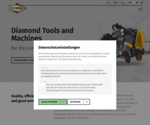 Cedima.de(Diamantwerkzeuge) Screenshot