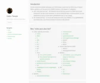 Cedrictemple.net(Weblog de Cédric Temple) Screenshot