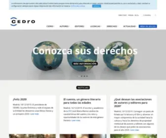 Cedro.org(Derechos de autor y propiedad intelectual) Screenshot