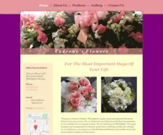 Cedronesflowers.com(Cedrone’s Flowers) Screenshot