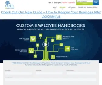 Cedrsolutions.com(Customized Employee Handbooks & HR Insourcing Support) Screenshot