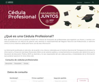 Cedula.mx(Registro Nacional de Profesionistas) Screenshot