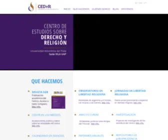 Cedyr.org(Centro de Estudios sobre Derecho y Religión) Screenshot
