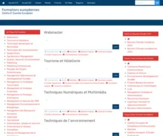 Cee-Formationenligne.com(Formations européennes) Screenshot