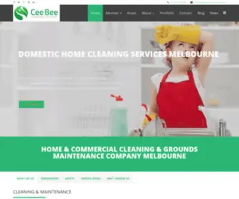 Ceebeecleaning.com.au(Commercial & Domestic Cleaning & Grounds & General Maintenance Services Melbourne) Screenshot