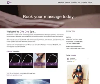 Ceeceespa.com(At Cee Cee Spa our mission) Screenshot