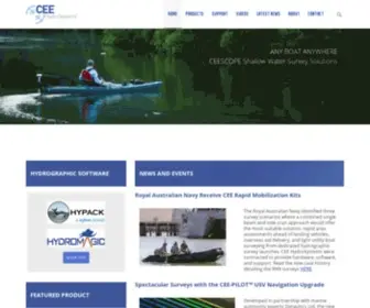 Ceehydrosystems.com(CEE HydroSystems Hydrographic Survey Echo Sounders) Screenshot