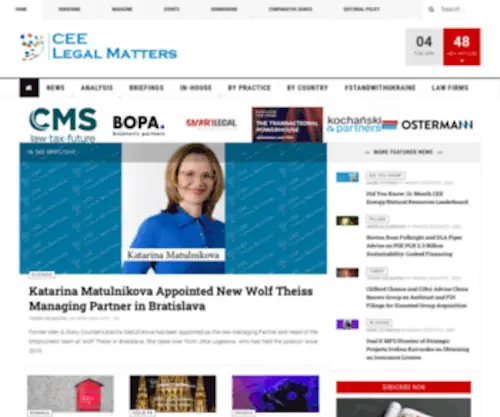 Ceelm.com(CEE Legal Matters) Screenshot