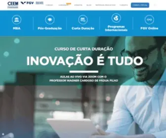Ceem.com.br(Centro de Ensino Empresarial CEEM FGV) Screenshot