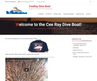 Ceeraydiveboat.com(Southern California Dive Adventures) Screenshot