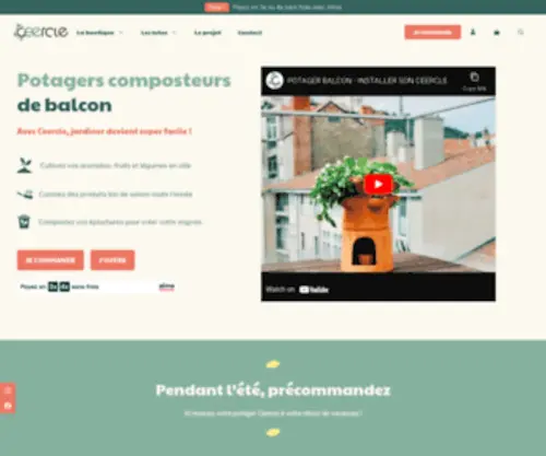 Ceercle.eu(Potagers composteurs de balcon) Screenshot