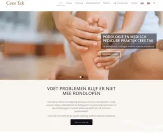 Ceestak.nl(Cees Tak Podoloog en Medisch pedicure Amsterdam) Screenshot