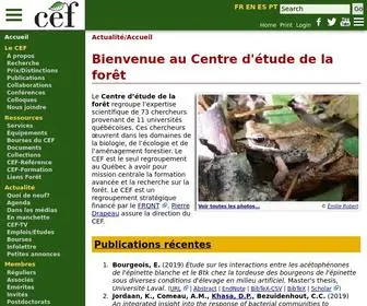 Cef-CFR.ca(Recherche écologie) Screenshot