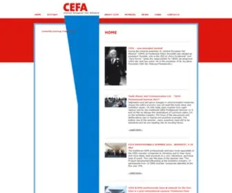 Cefa.at(Central European Fair Aliiance) Screenshot