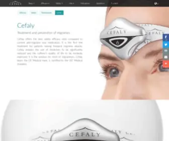 Cefaly.com(A Drug) Screenshot